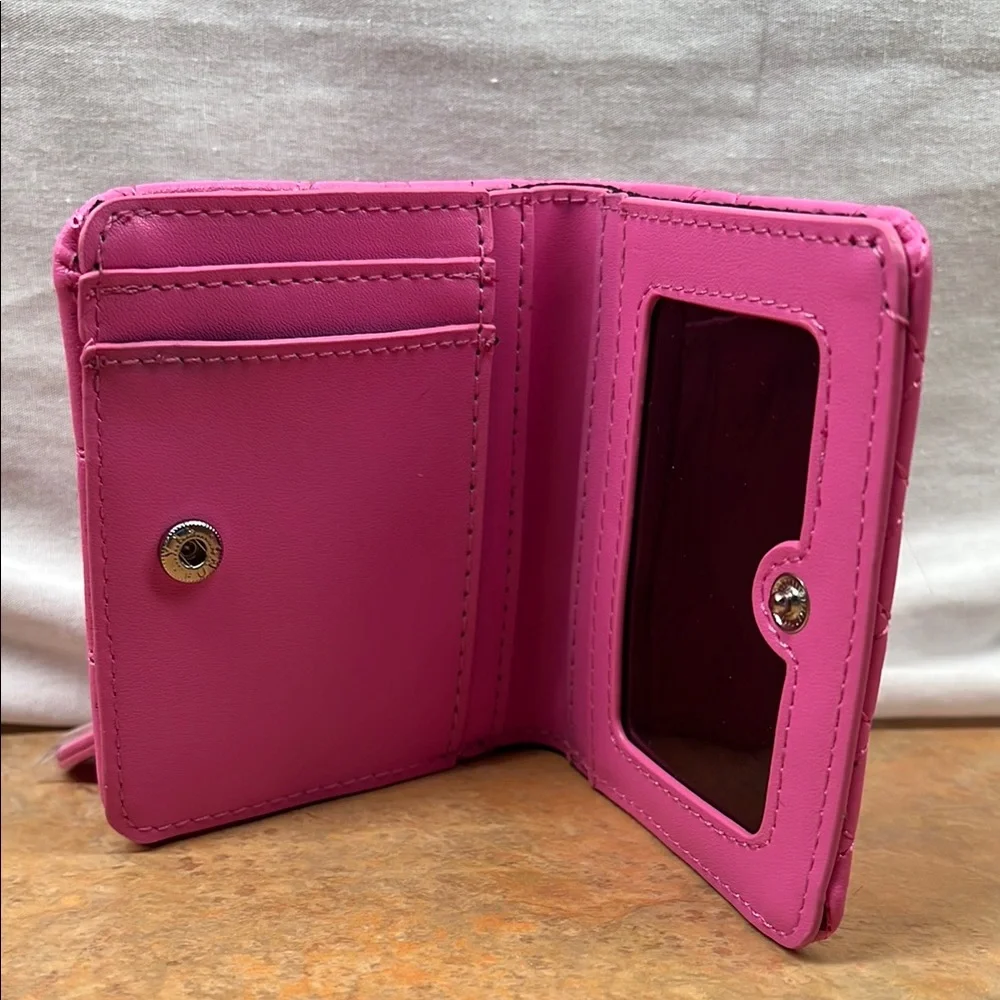 Luv Betsey Vibrant Pink Heart Wallet - Picture 3 of 6